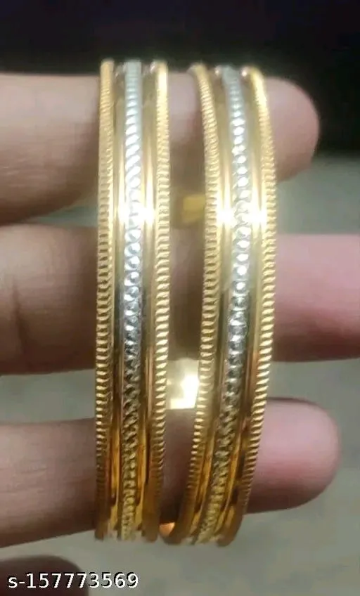 Gold-Plated Bangle Set – Elegant, Affordable, and Stylish