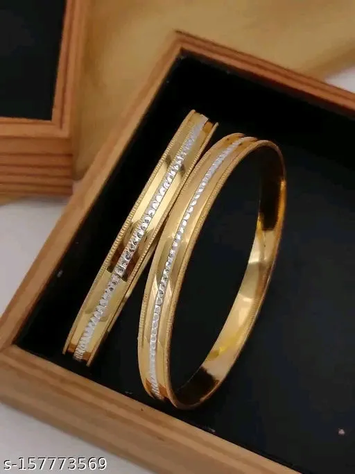 Gold-Plated Bangle Set – Elegant, Affordable, and Stylish