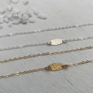 Hammered Accent Cable Chain