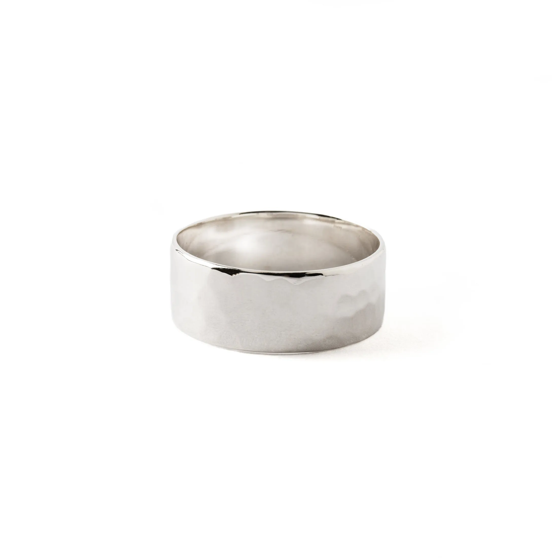 Hammered Silver Band Ring