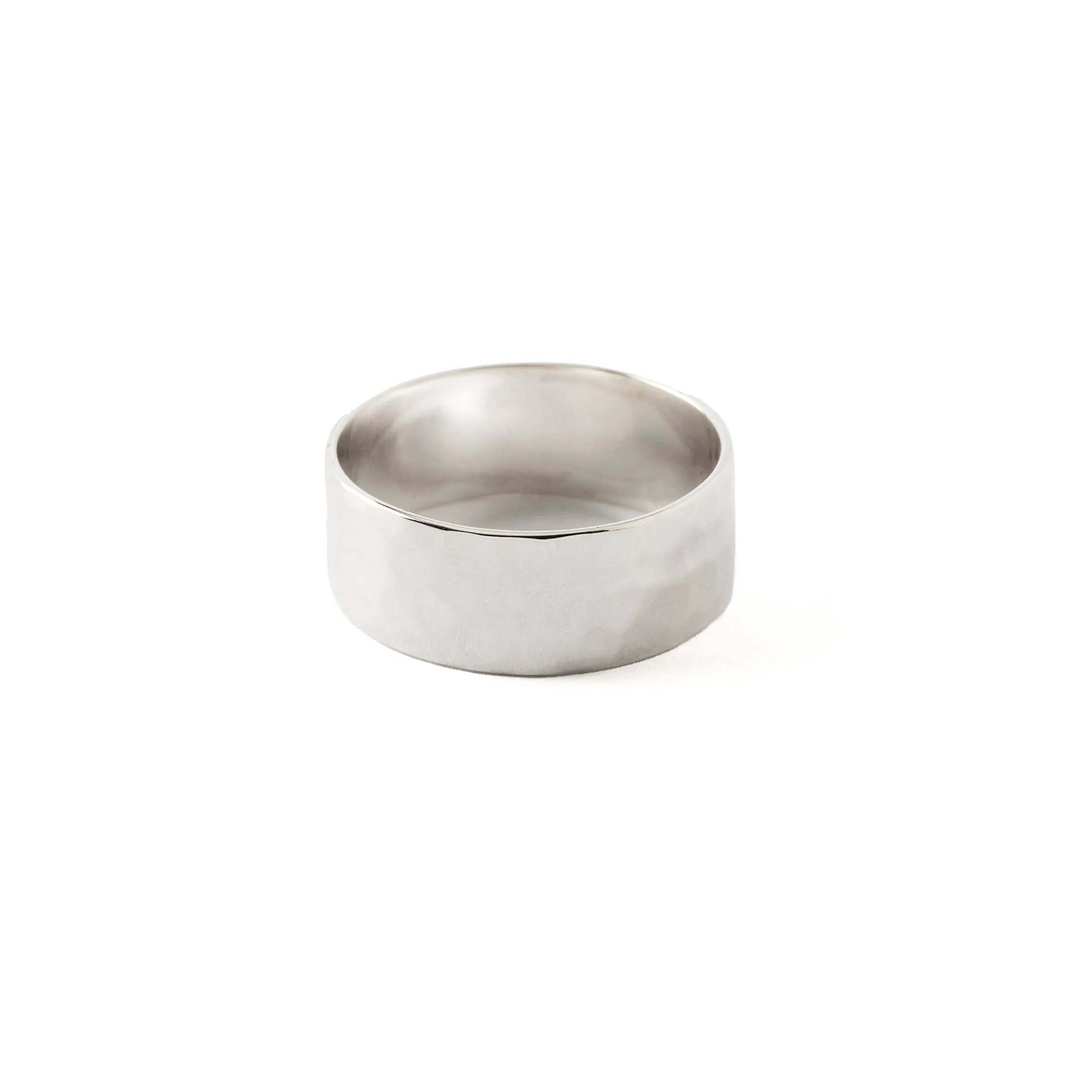 Hammered Silver Band Ring