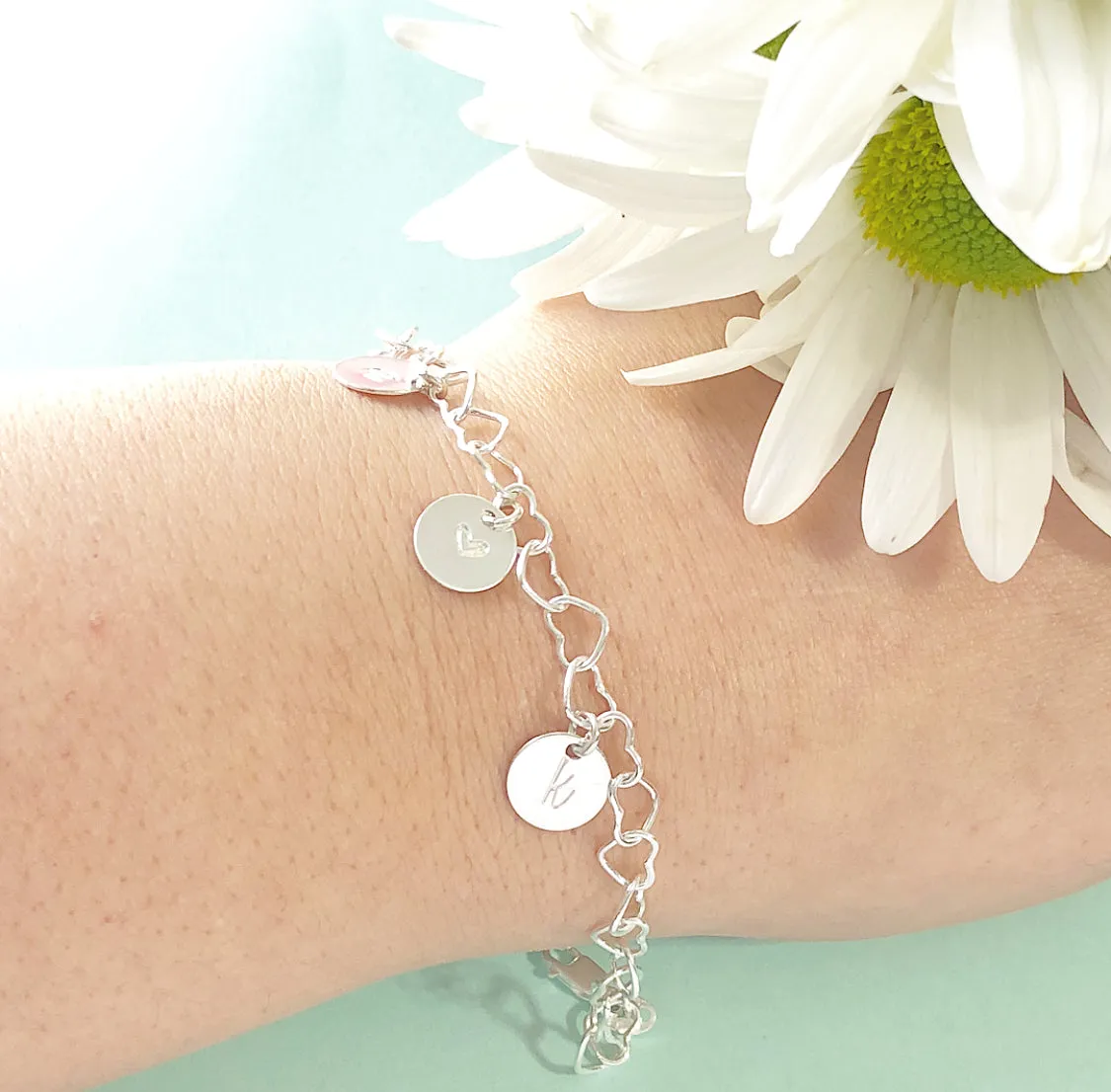 HEART CHARM LOVE BRACELET