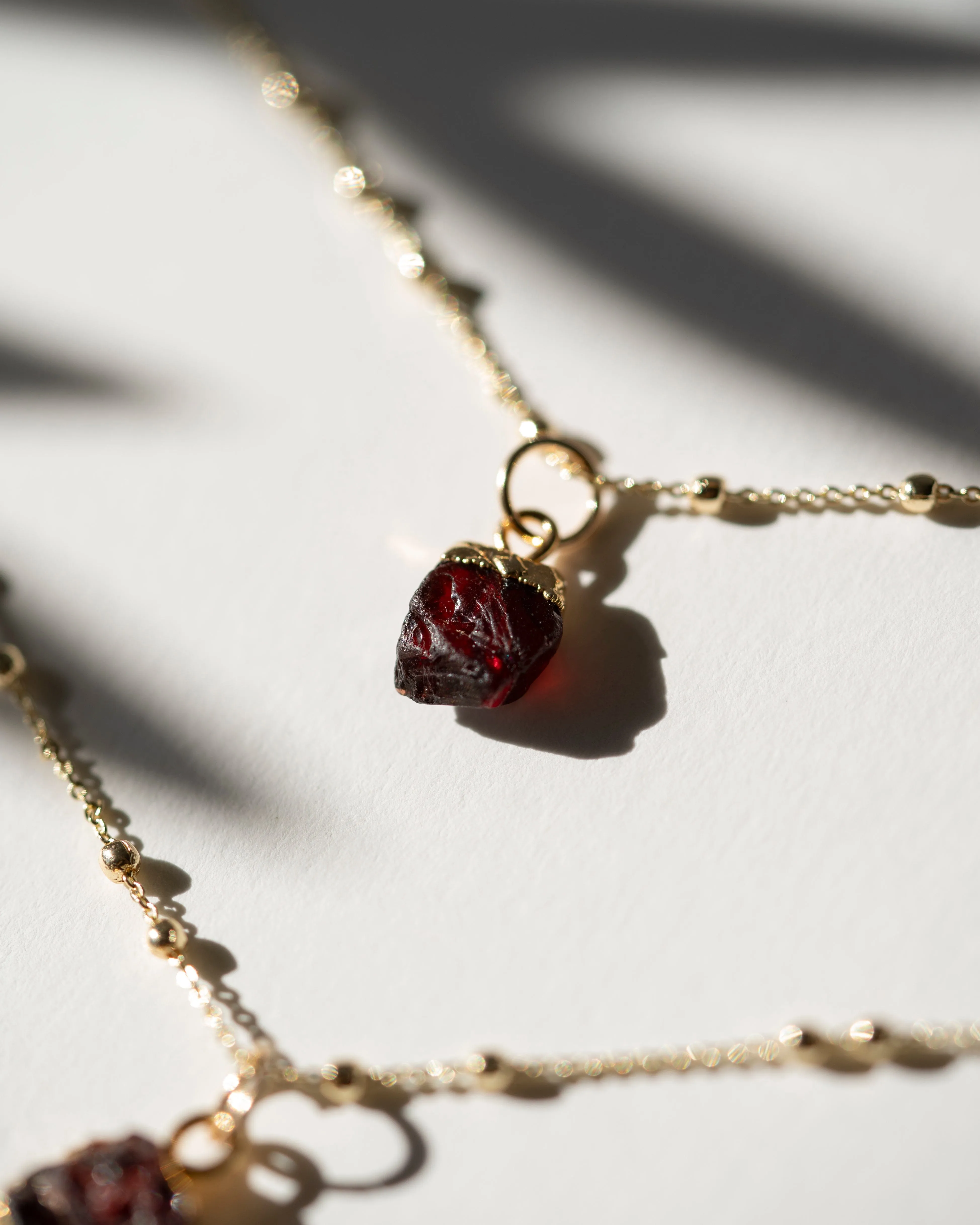 January | Garnet Necklace