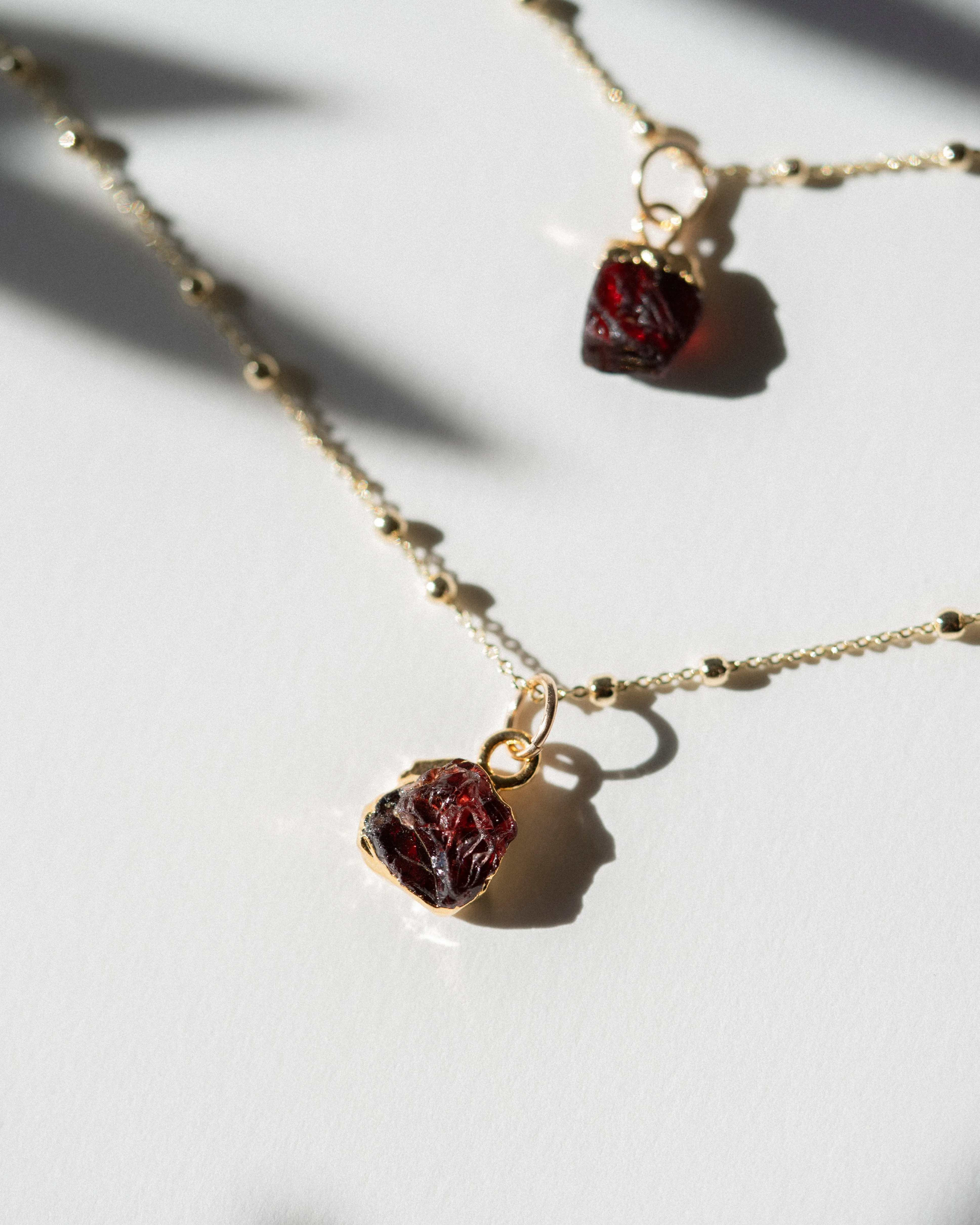 January | Garnet Necklace