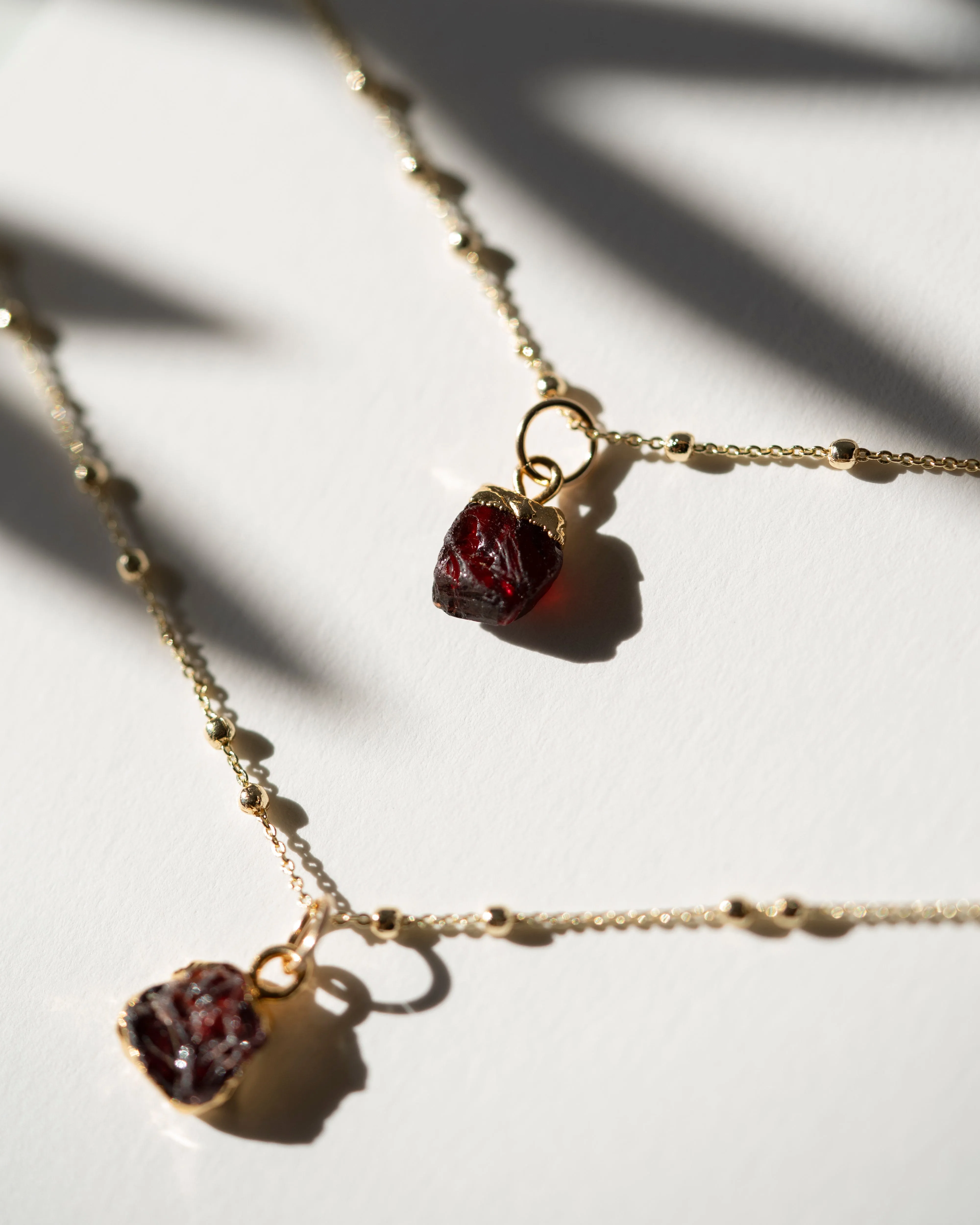 January | Garnet Necklace