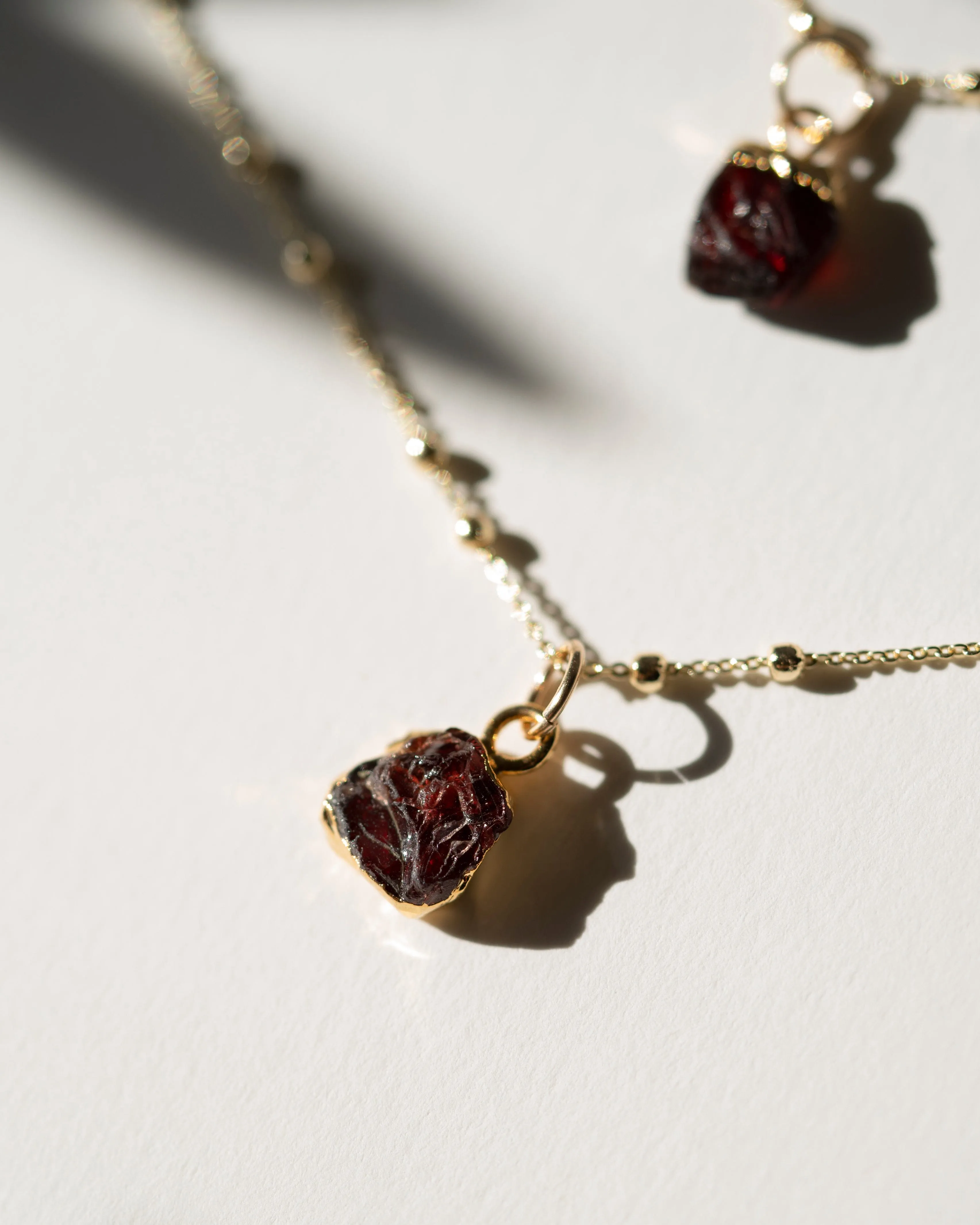 January | Garnet Necklace