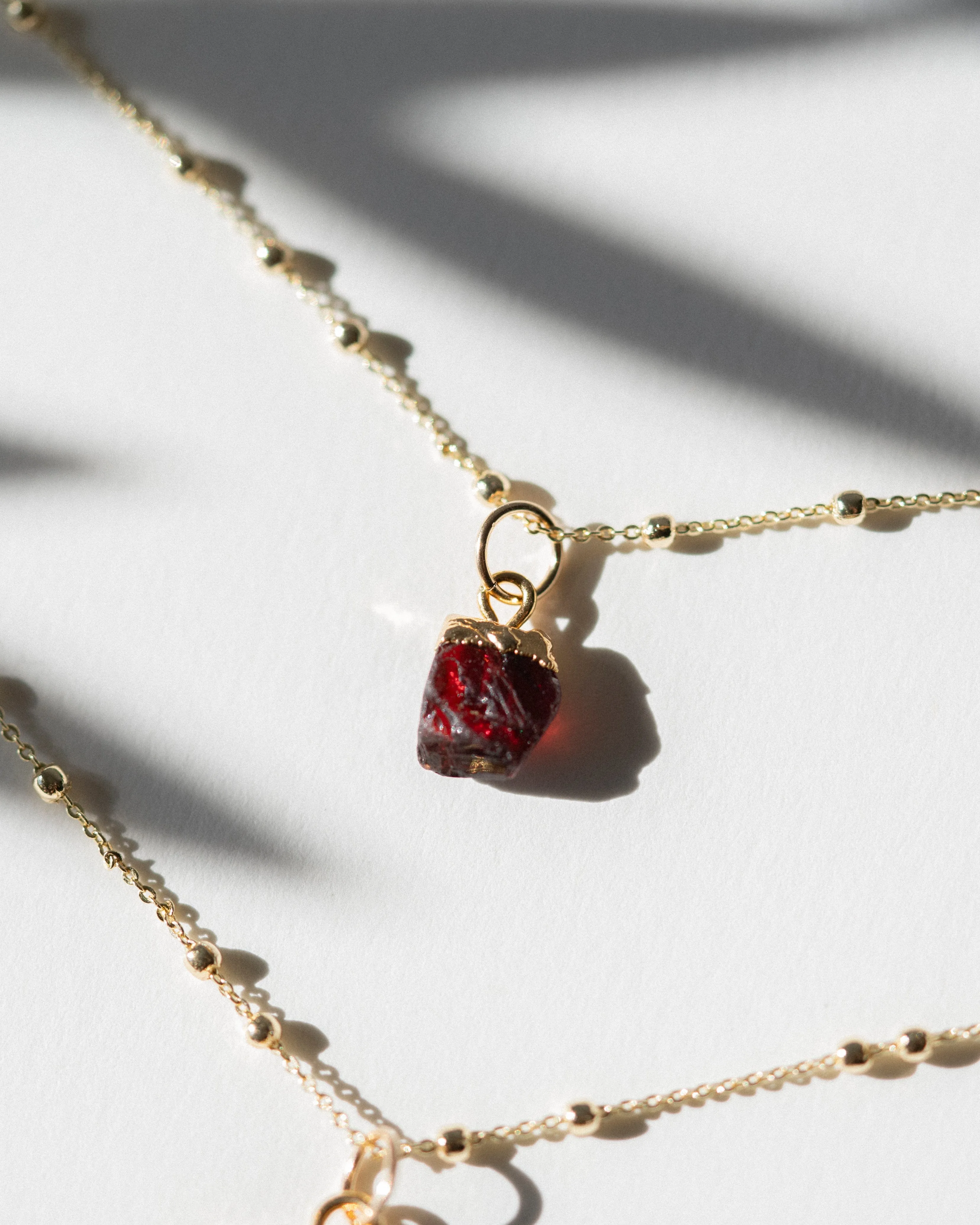 January | Garnet Necklace