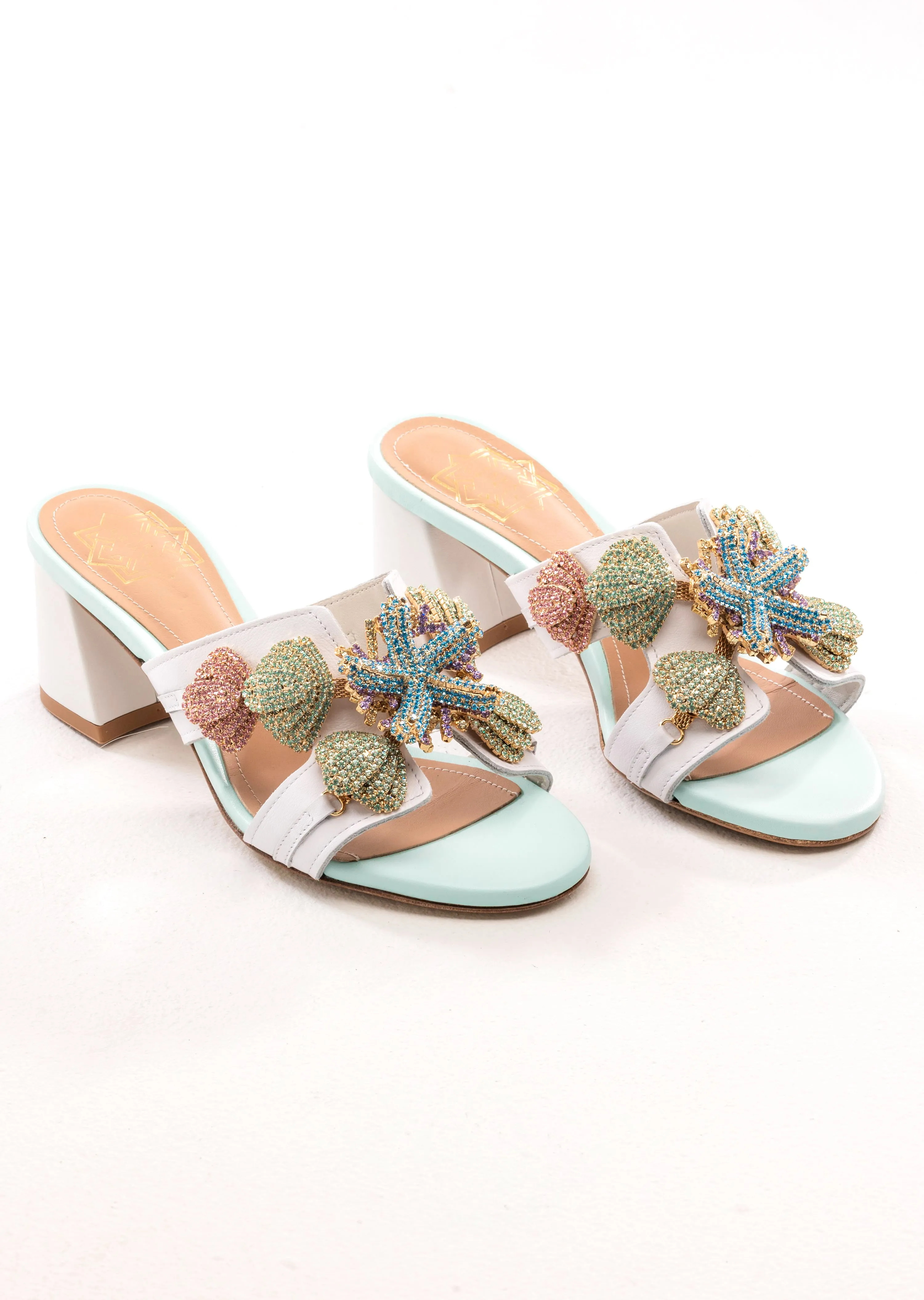 Kailini Vamp Sandal in Seafoam