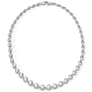 Monica Rich Kosann Sterling Silver 18” Petite The Twist Infinity Necklace