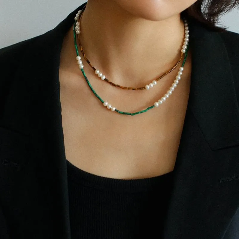 Mosaic Freshwater Pearl Necklaces