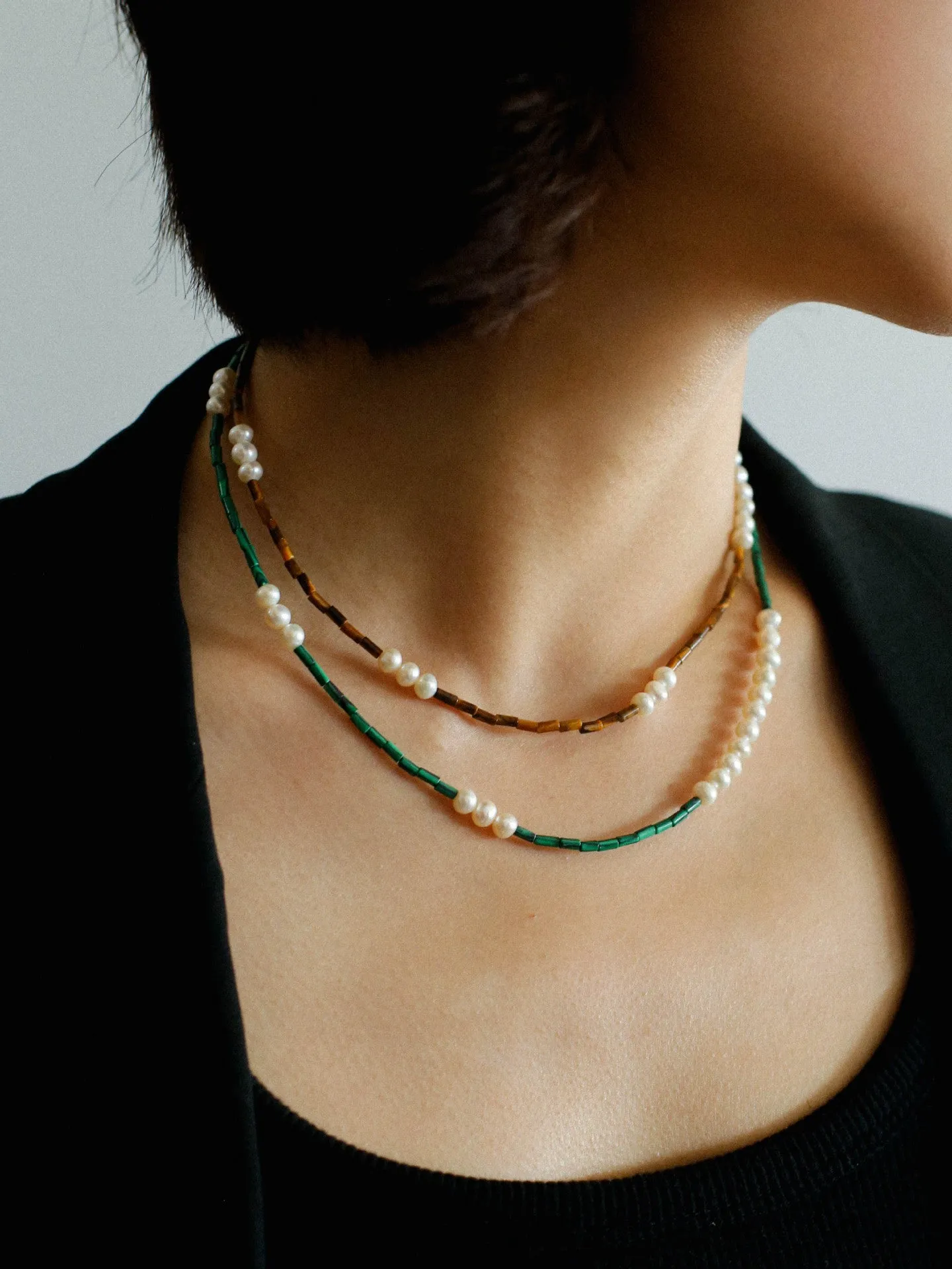 Mosaic Freshwater Pearl Necklaces