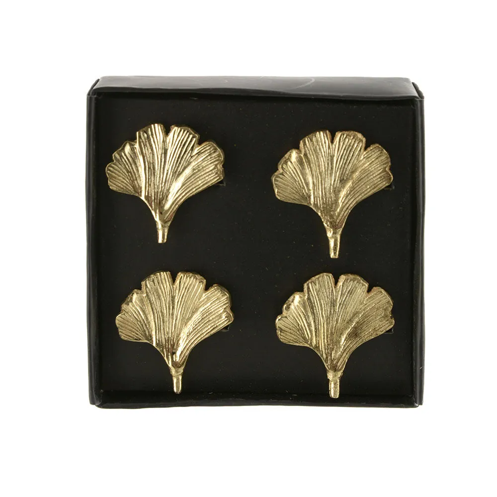 Napkin Ring Ginkgo Leaf Set of 4