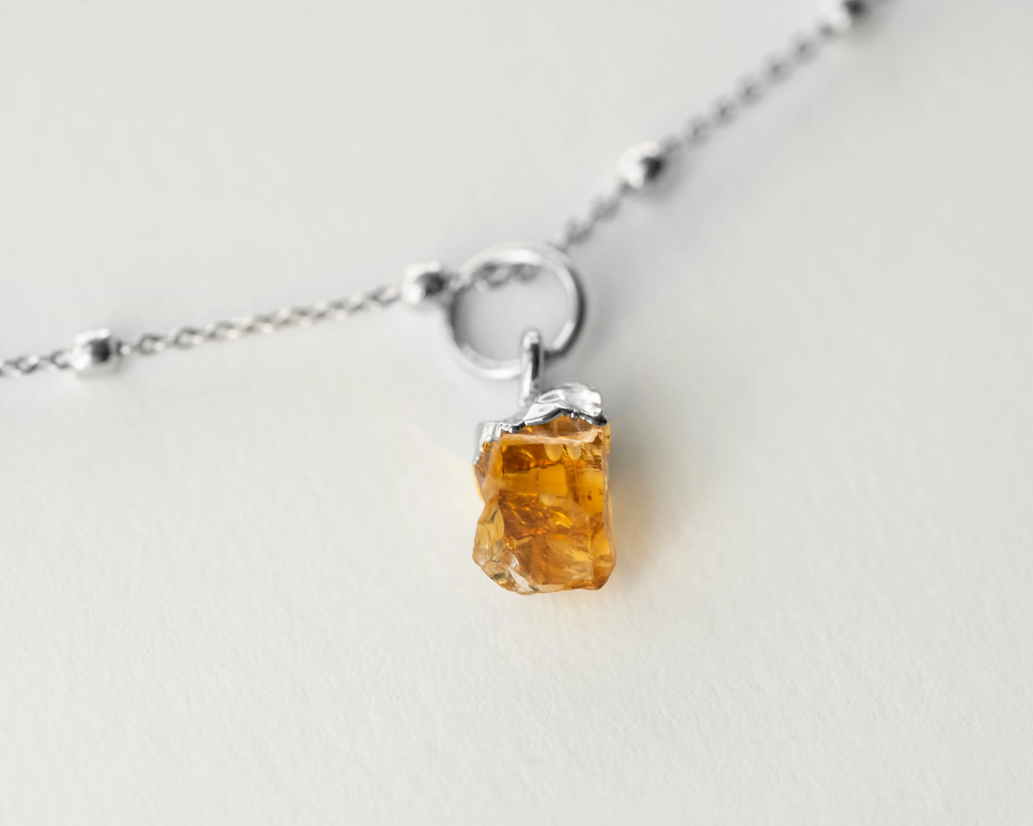 November | Citrine Necklace