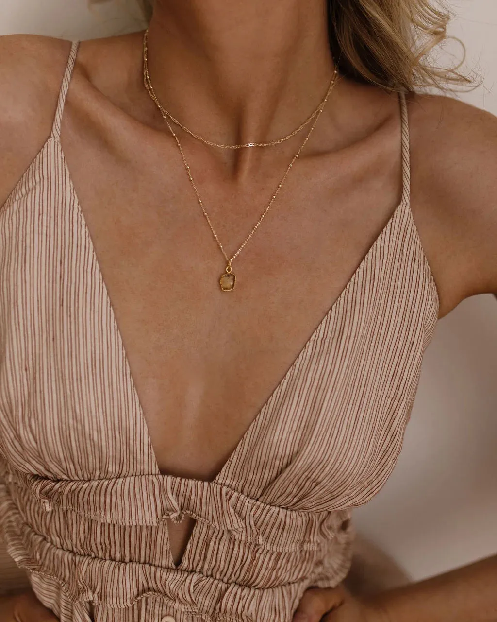 November | Citrine Necklace