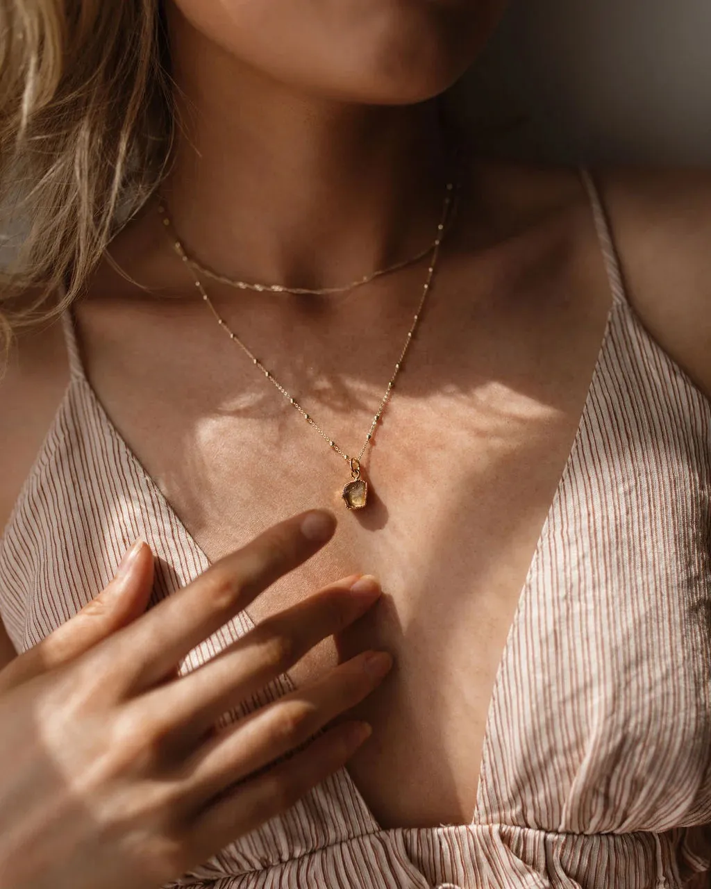 November | Citrine Necklace