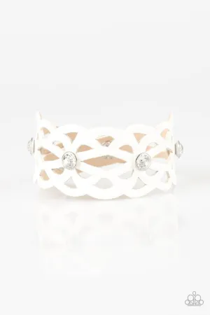 Paparazzi Bracelet ~ Runaway Radiance - White