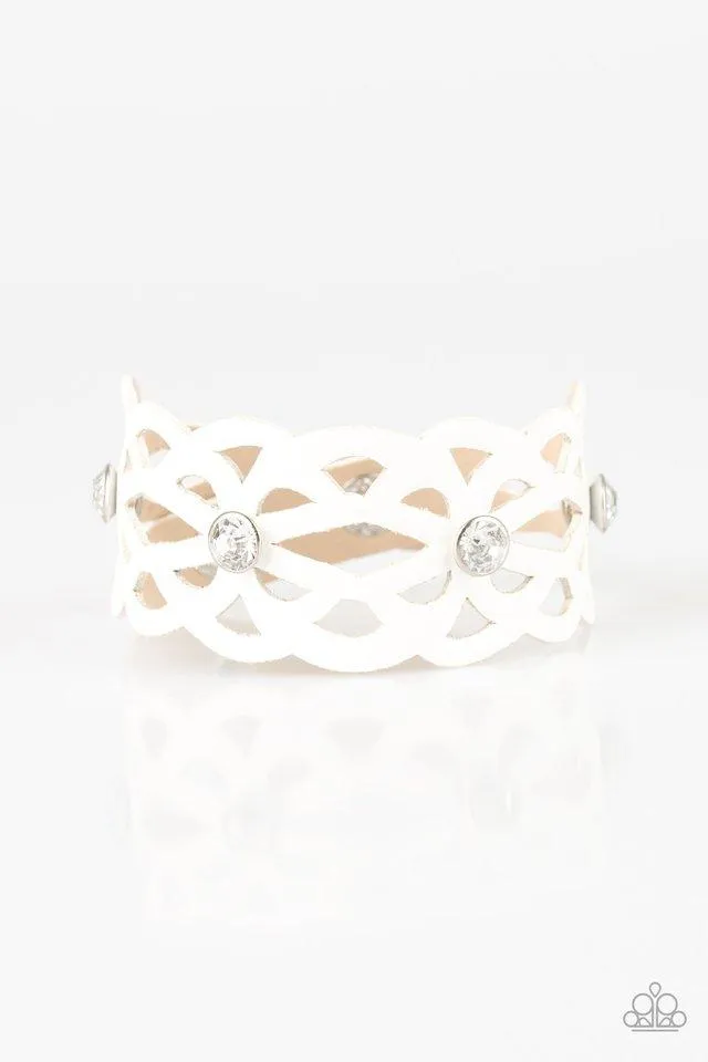 Paparazzi Bracelet ~ Runaway Radiance - White