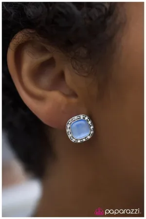 Paparazzi Earring ~ Ice Palace - Blue