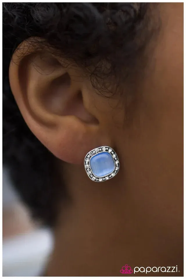 Paparazzi Earring ~ Ice Palace - Blue