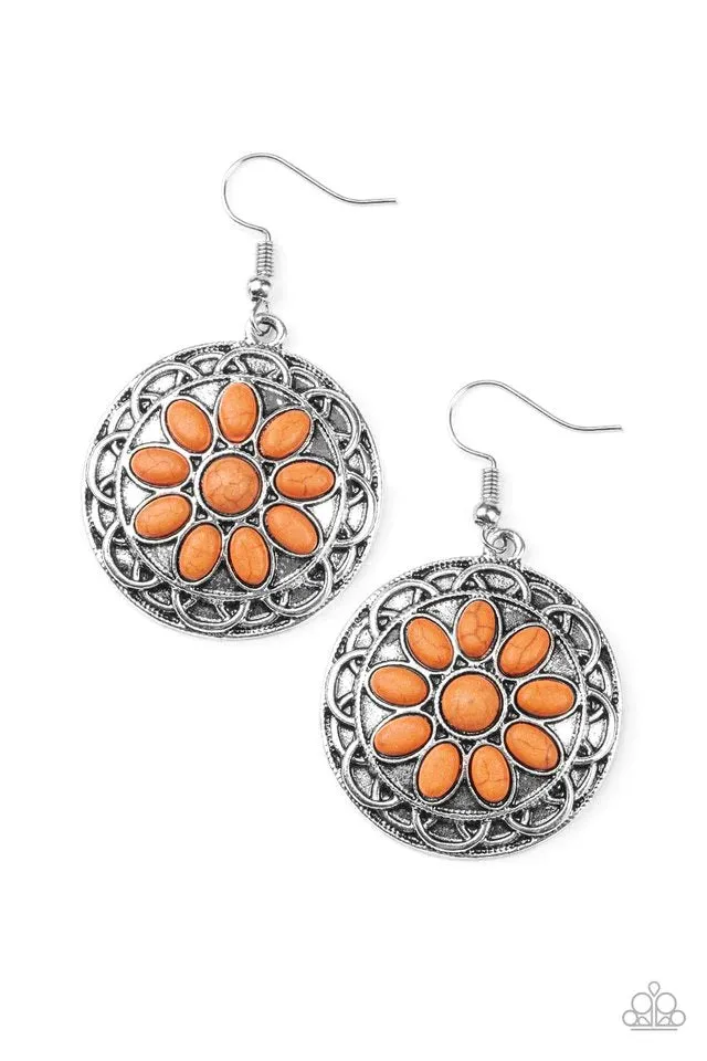 Paparazzi Earring ~ Mesa Oasis - Orange