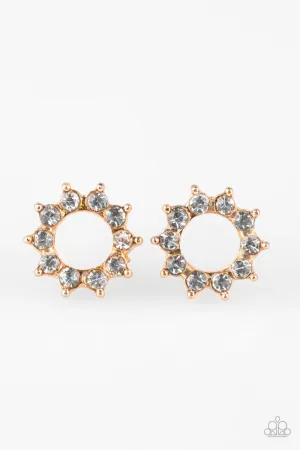 Paparazzi Earring ~ Richly Resplendent - Gold