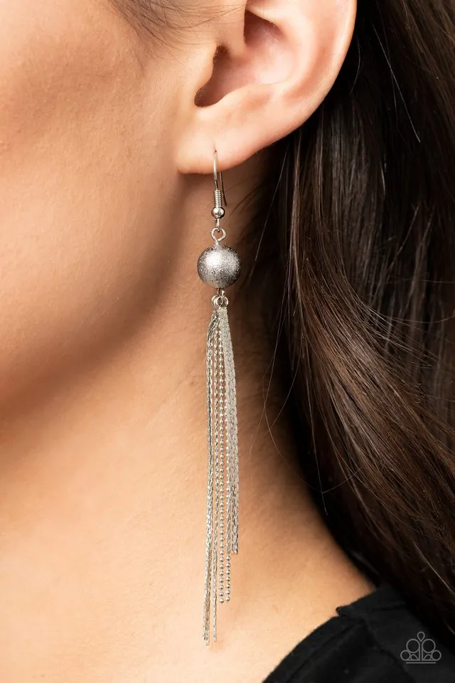 Paparazzi Earring ~ SLEEK-ing Revenge - Silver