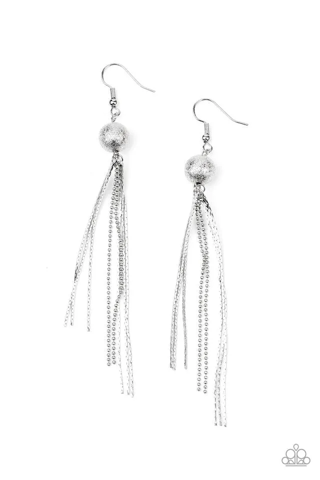 Paparazzi Earring ~ SLEEK-ing Revenge - Silver