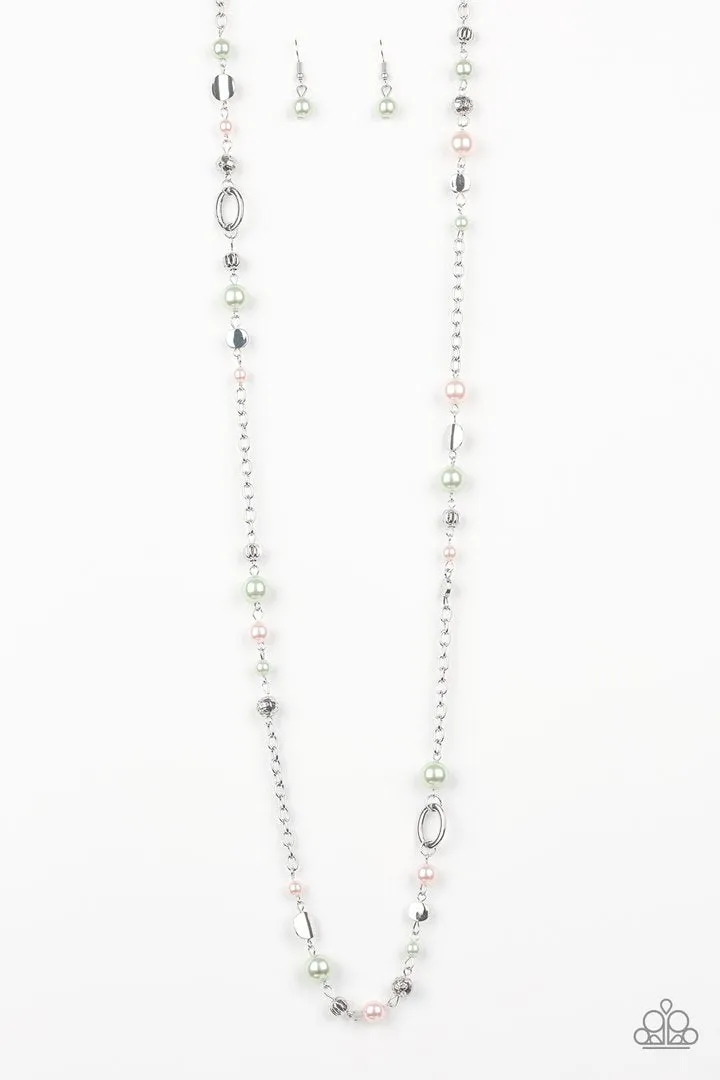 Paparazzi Make An Appearance - Multi Green Pink Necklace