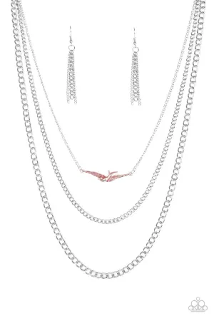 Paparazzi Necklace ~ A Birds-Eye View - Red