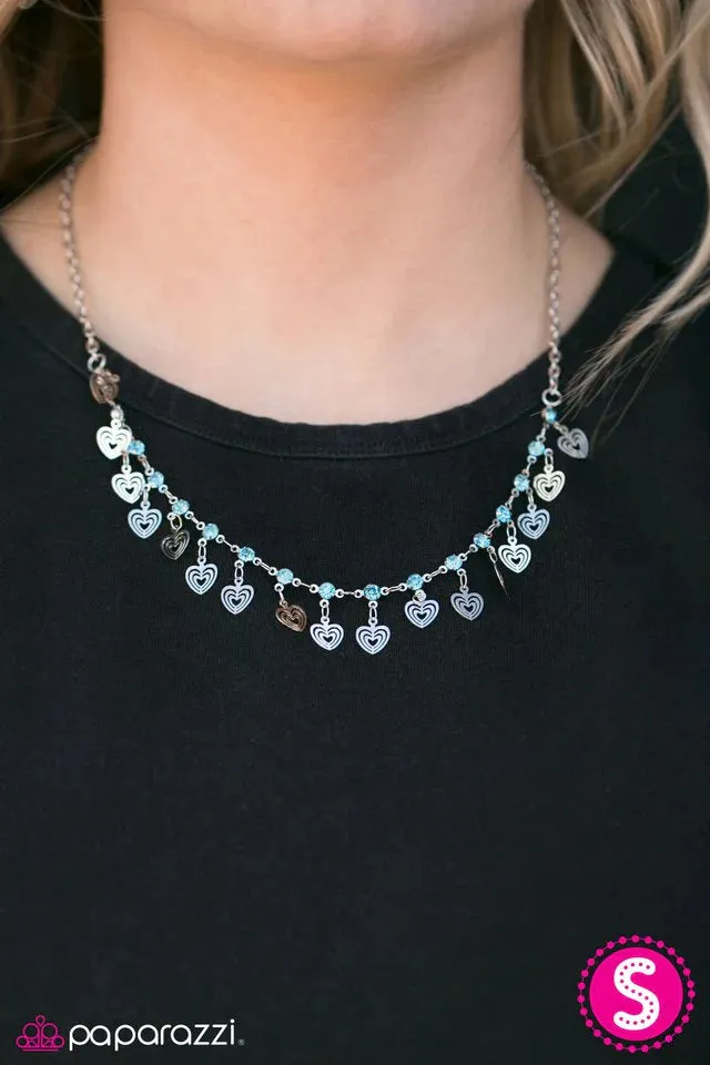 Paparazzi Necklace ~ Deepest Desires - Blue