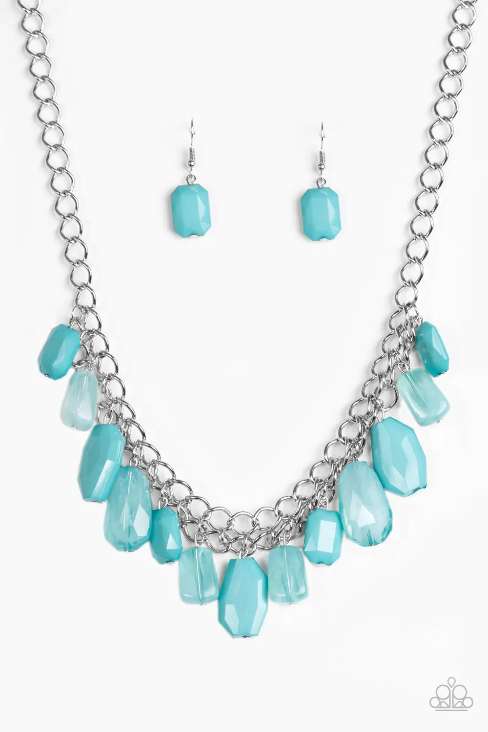 Paparazzi Necklace ~ Glacier Goddess - Blue