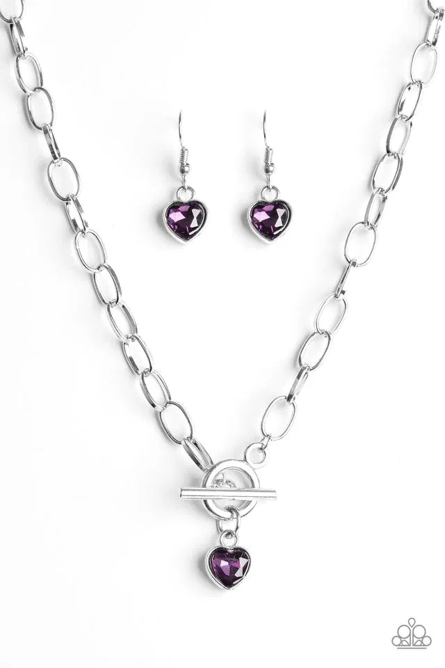 Paparazzi Necklace ~ Let Your Heart Shine - Purple