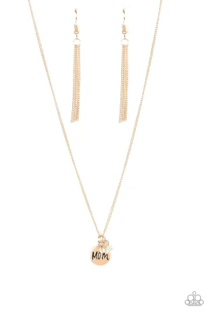 Paparazzi Necklace ~ Mom Mode - Gold