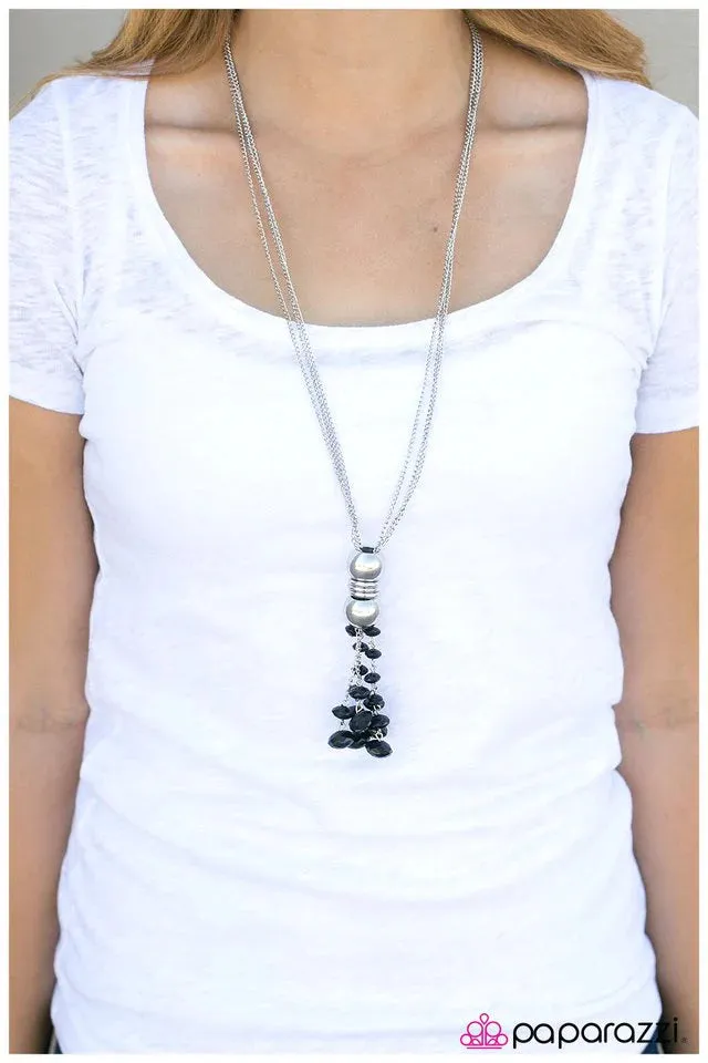 Paparazzi Necklace ~ Not A Moment Too Soon - Black