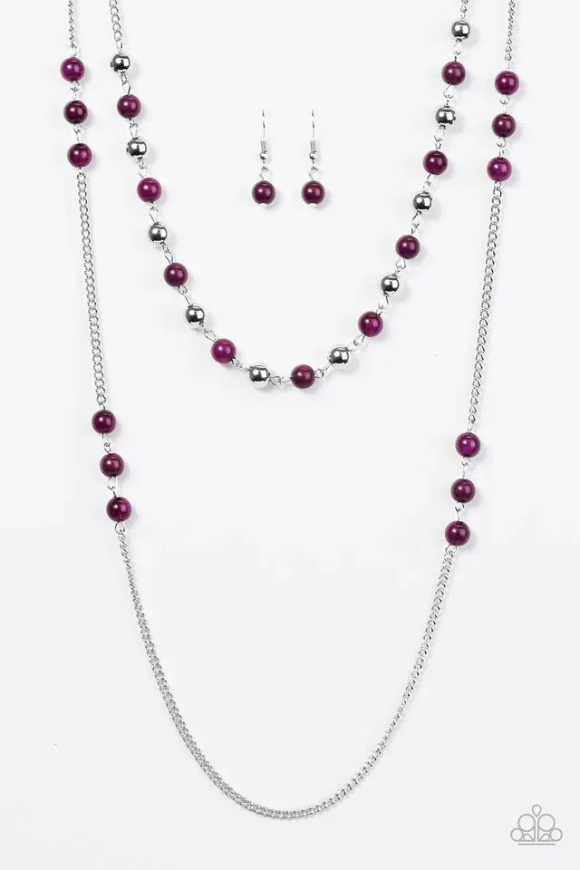 Paparazzi Necklace ~ Prismatic Sunsets - Purple