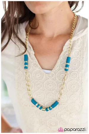 Paparazzi Necklace ~ Splash of Sophistication - Blue