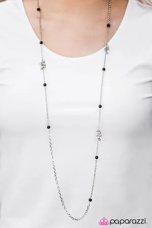 Paparazzi Necklace ~ Twinkling Twilight - Black