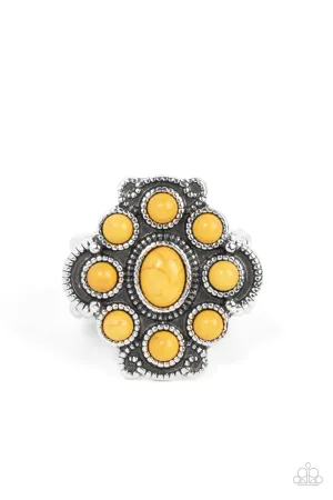 Paparazzi Ring ~ Santa Fe Fantasy - Yellow