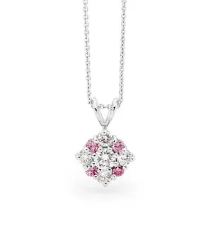 Pink & White Diamond Pendant