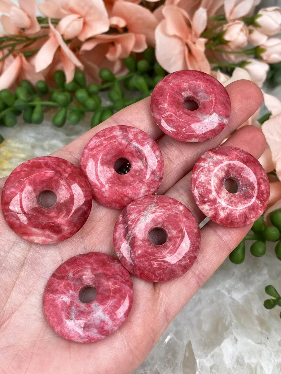 Pink Thulite Donuts