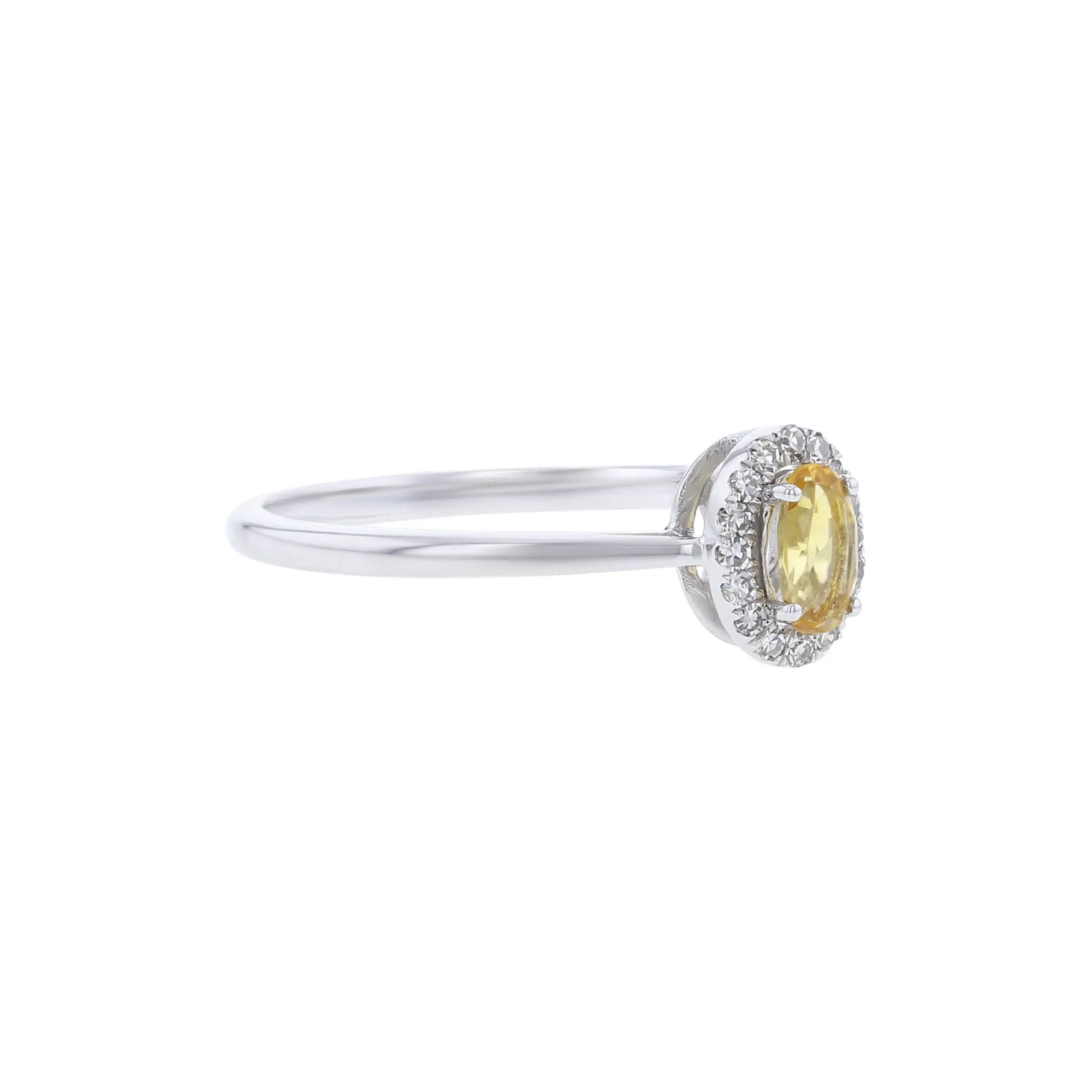 Popsicle Citrine & Diamond Ring