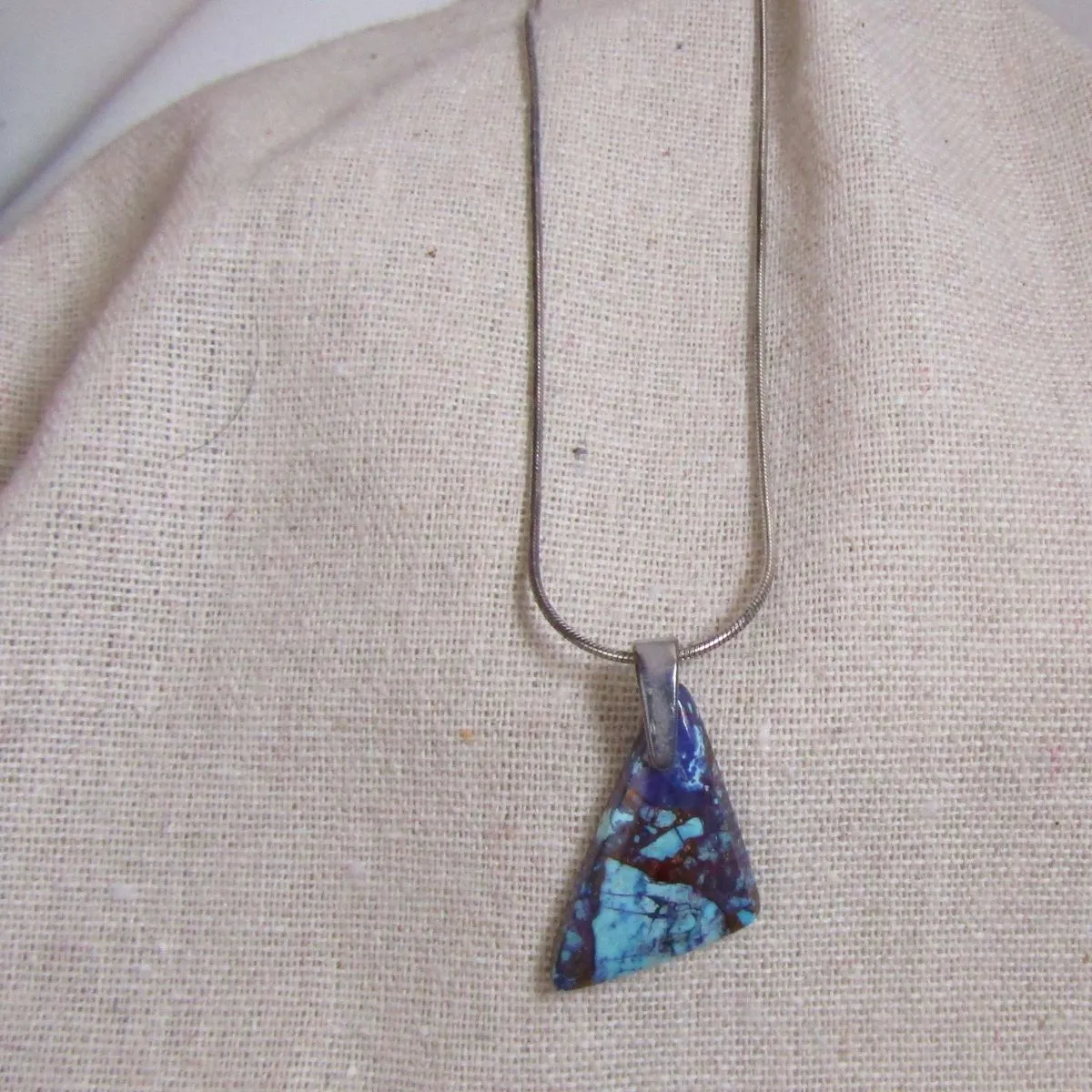 Purple Turquoise Classic Pendant Necklace