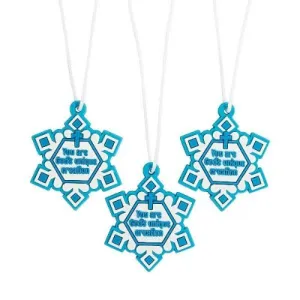 Religious Believe Snowflake Necklaces