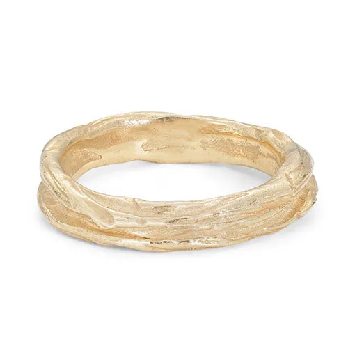 Ripple Medium Ring 9ct Gold