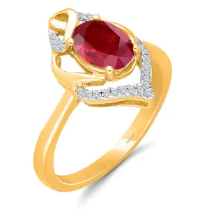 Rose Gold Ruby & Diamond Heirloom Ring