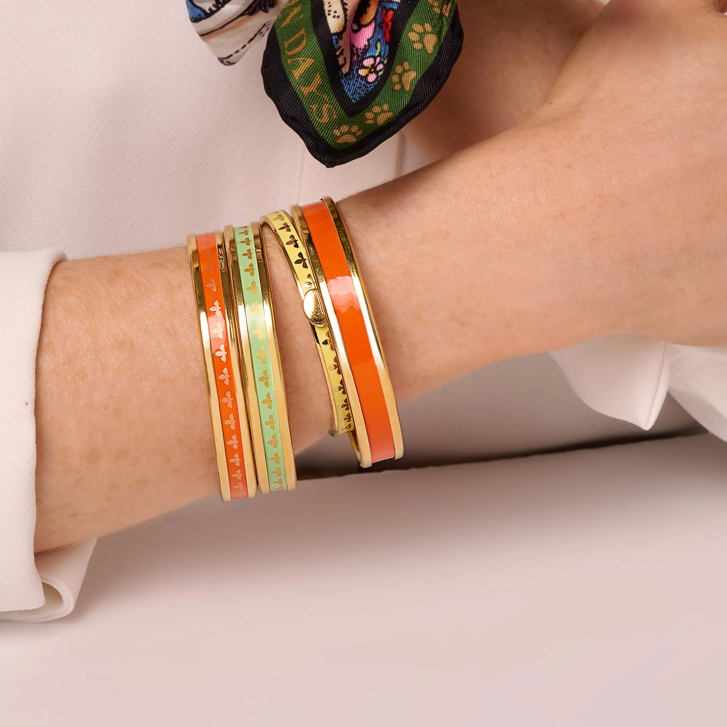 Skinny Bee Buttercup & Gold Bangle