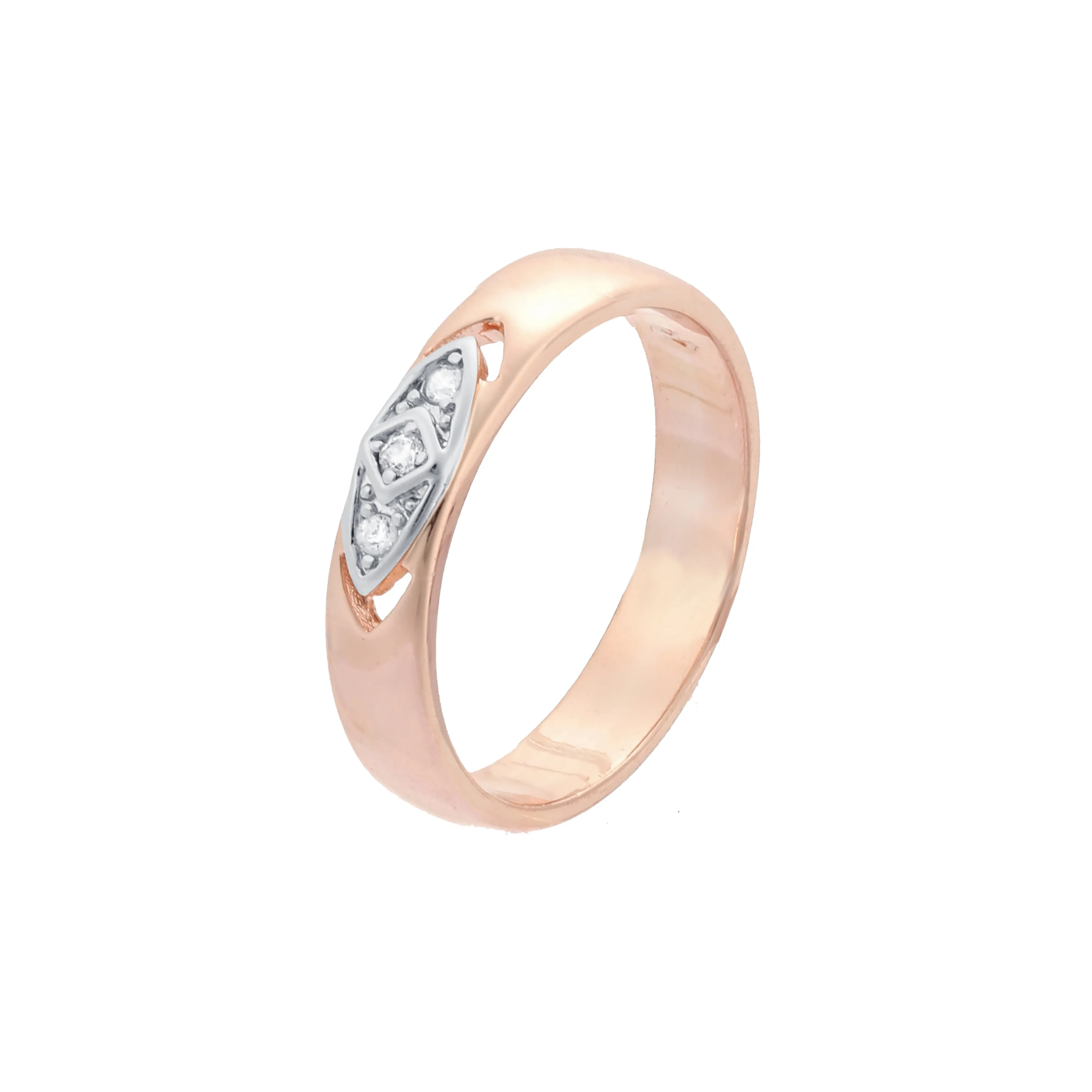 .Solitaire rings in Rose Gold, 14K Gold, two tone plating colors