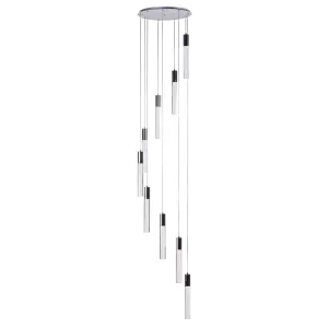 Sparkling Night Cylinder Chandelier // 9 Light