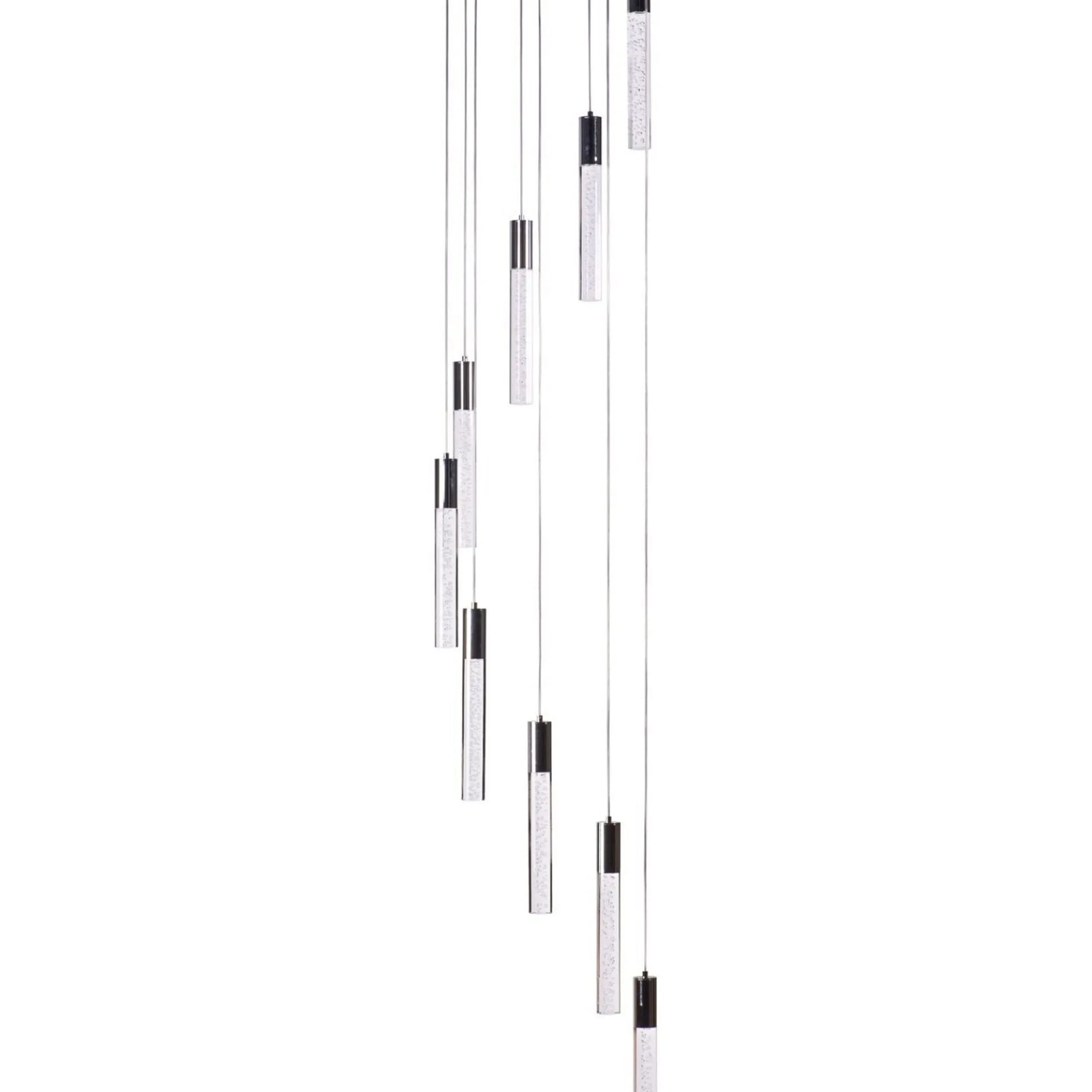 Sparkling Night Cylinder Chandelier // 9 Light