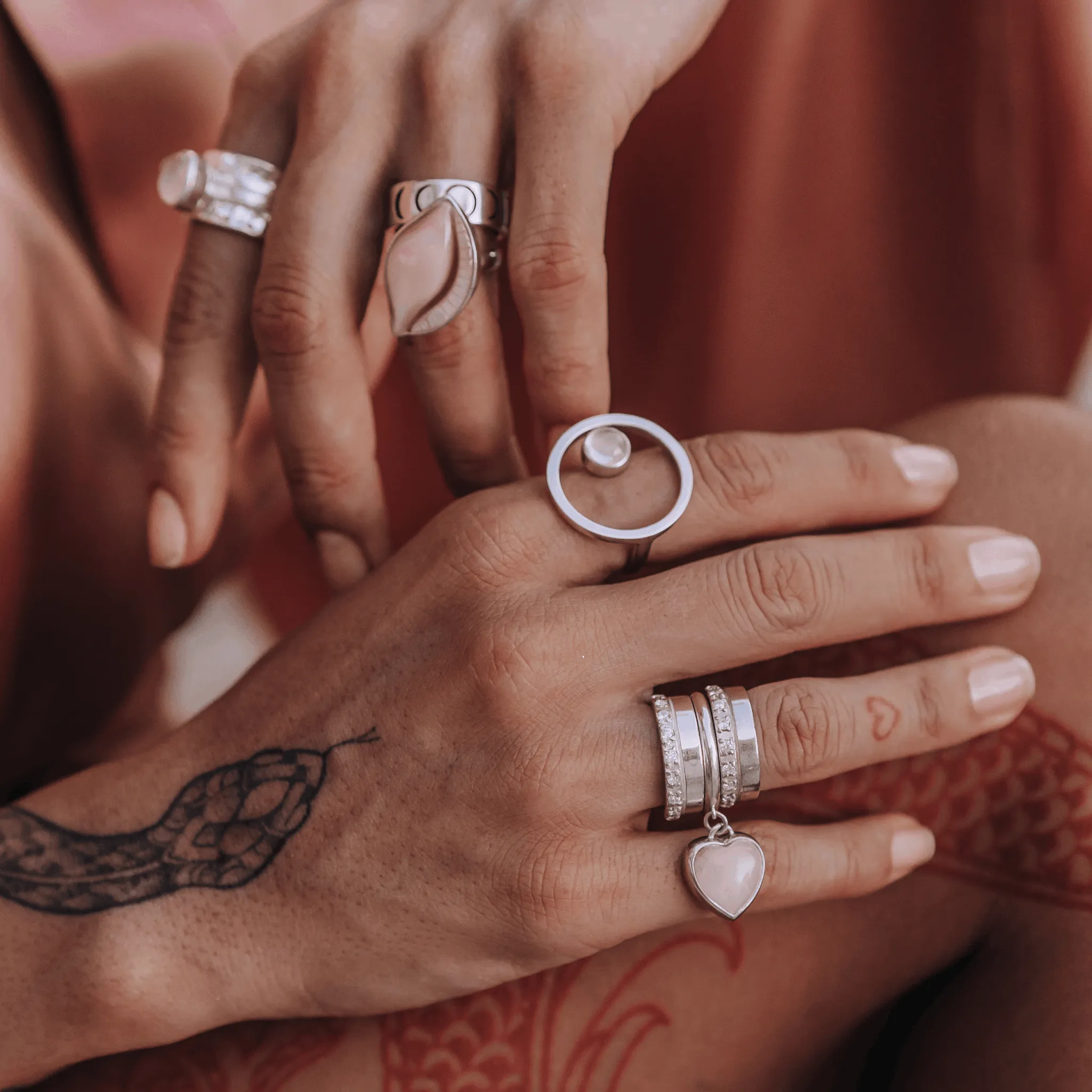 Sphere Ring Rose Quartz